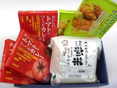 「JA小松市特産品」トマトカレーとお米のお勧めセット：JA小松市